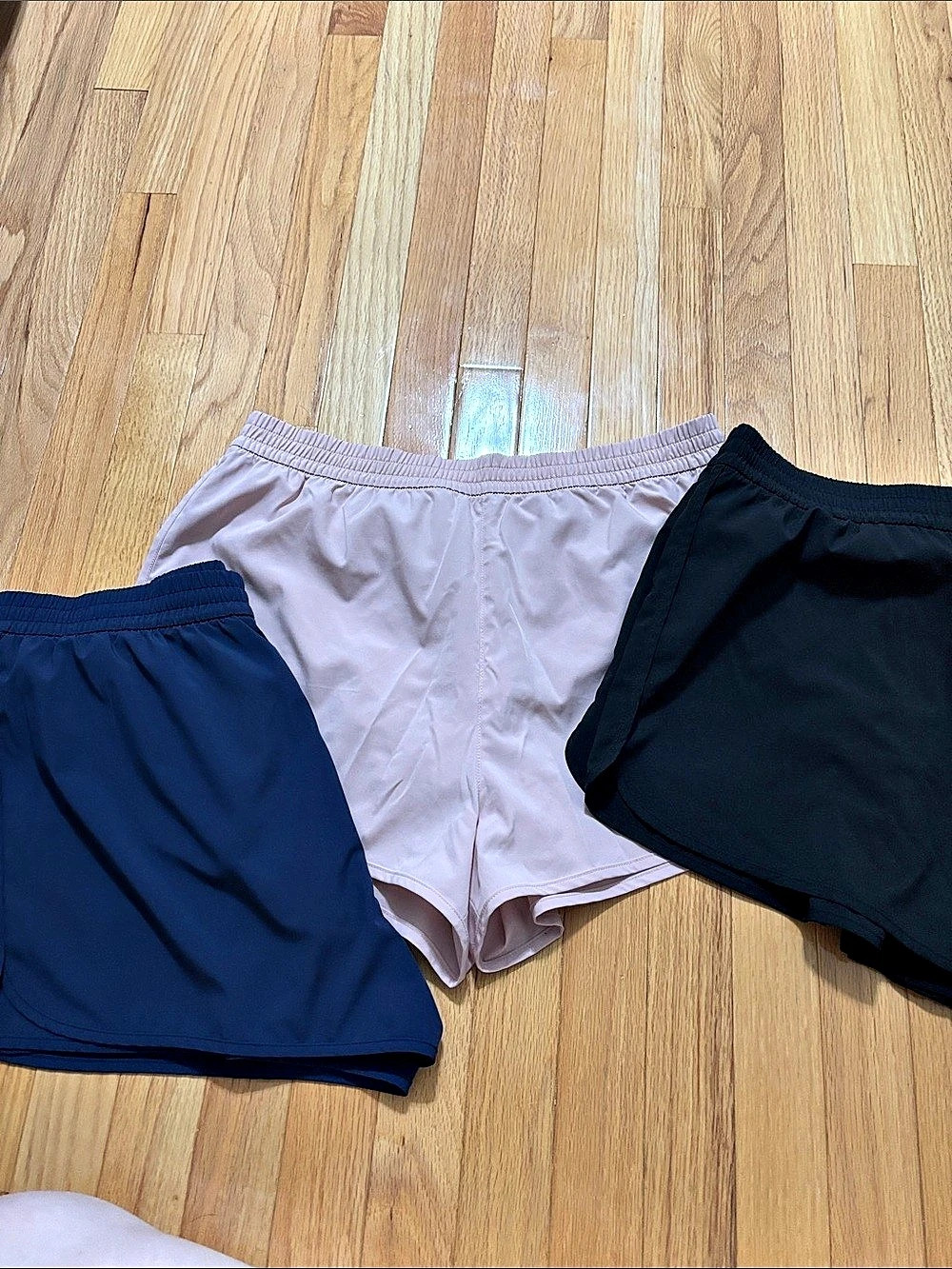 Victoria’s Secret Pink Athletic Shorts Set in Black, Blue & Pink